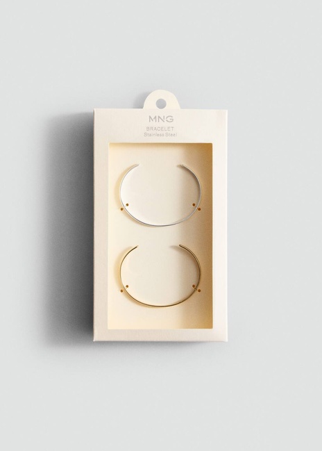 Фото ракурс 3 - Жіночий золотий браслет Mango артикул 17095991 OR 1 season