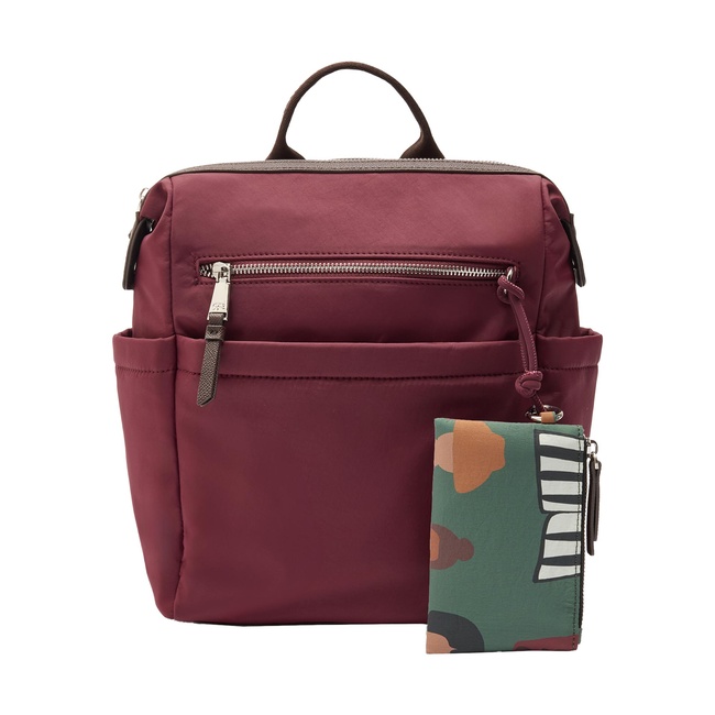 Фото ракурс 1 - Женский бордовый рюкзак Parfois артикул 241473 _BU FW2025