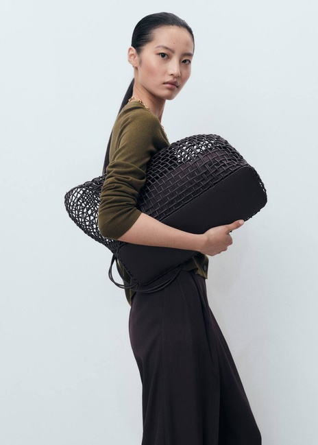 Женский хаки кардиган Mango артикул 17065803 37 1 season Фото ракурс 5 - Женский хаки кардиган Mango артикул 17065803 37 1 season