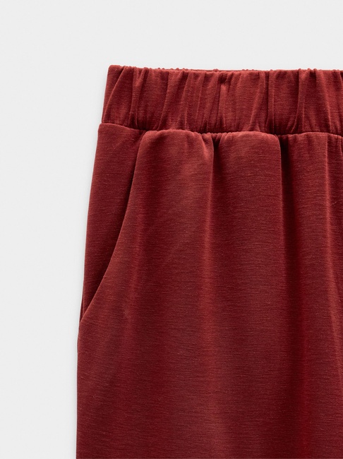 Фото ракурс 5 - Жіночі бордові штани Parfois артикул 239502 _BR FW2025