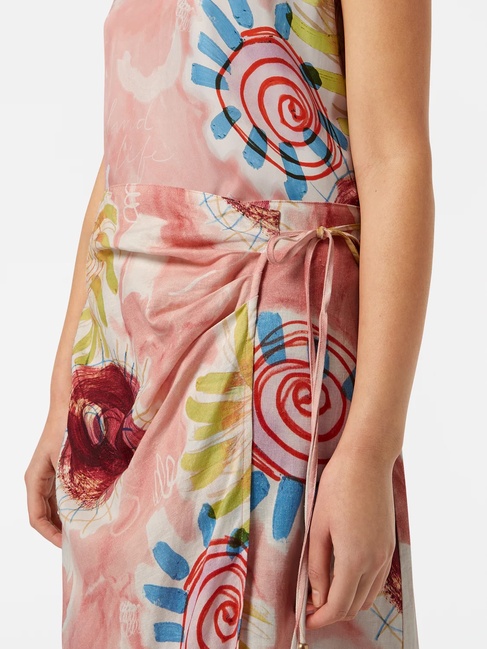 Женская розовая юбка SCOTCH & SODA артикул UFS00722M U644 SS2025 Фото ракурс 4 - Женская розовая юбка SCOTCH & SODA артикул UFS00722M U644 SS2025