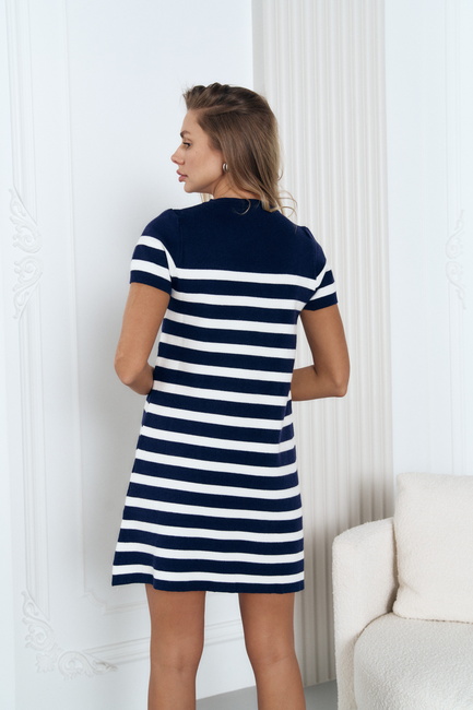 Фото ракурс 2 - Жіноча синя сукня EQUILIBRI артикул BW352002 000 NAVY BLUE SS2025