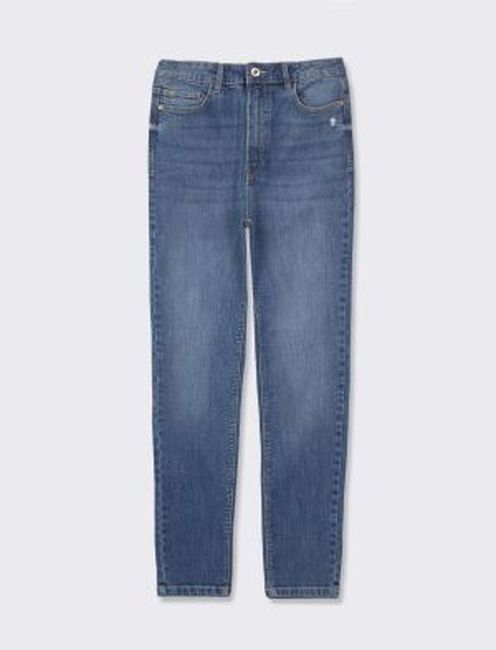 Фото ракурс 4 - Женские синие джинсы Piazza Italia  артикул 09422 Denim SS2024