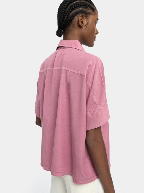 Фото ракурс 2 - Жіноча рожева блузка Parfois артикул 240320 _PK FW2025