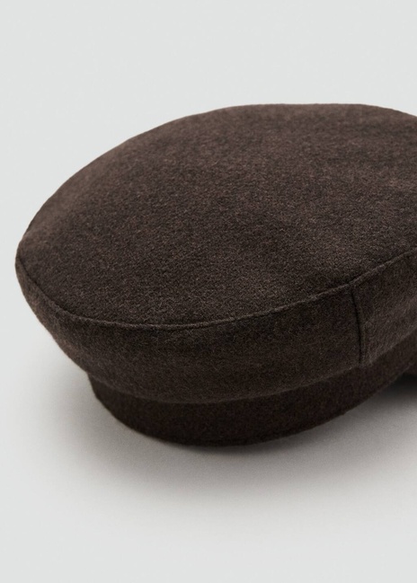 Фото ракурс 3 - Жіноча коричнева кепка Mango артикул 27091199 32 2 season