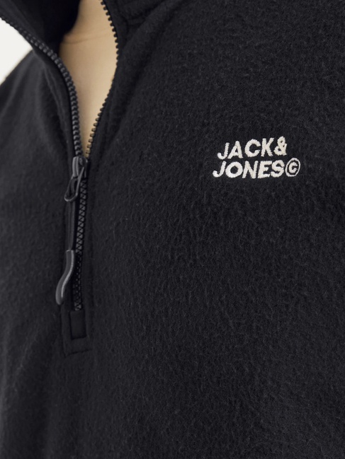 Фото ракурс 5 - Чоловіче чорнe худі Jack & Jones  артикул 12258490 Black FW2024