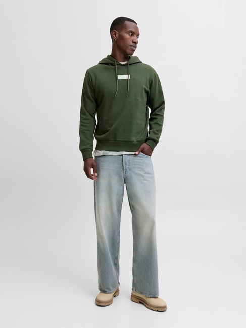 Чоловіче зеленe худі Jack & Jones артикул 12278618 Duffel Bag FW2025 Фото ракурс 4 - Чоловіче зеленe худі Jack & Jones артикул 12278618 Duffel Bag FW2025