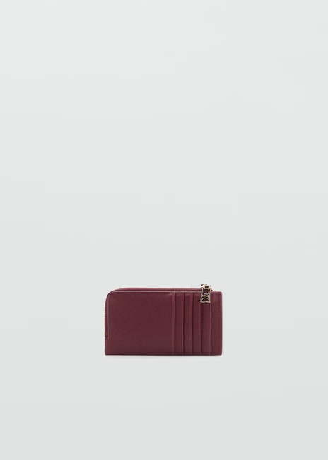 Женский бордовый кошелёк Mango артикул 17081215 78 1 season Фото ракурс 2 - Женский бордовый кошелёк Mango артикул 17081215 78 1 season
