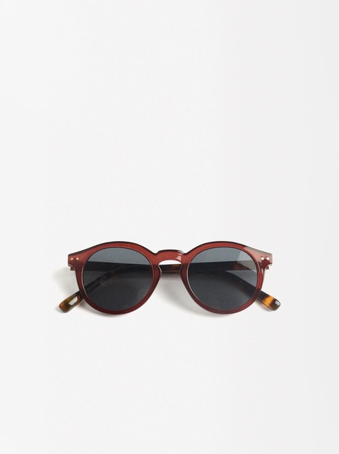 Фото ракурс 3 - Жіночі бордові окуляри Parfois артикул 197334 _BU SS2025