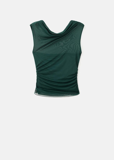 Фото ракурс 3 - Жіночий зелений топ Mango артикул 17069212 43 1 season