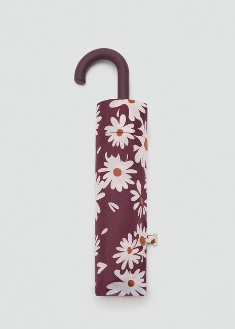 Жіноча бордова парасоля Mango артикул 27061178 78 2 season Фото ракурс 3 - Жіноча бордова парасоля Mango артикул 27061178 78 2 season