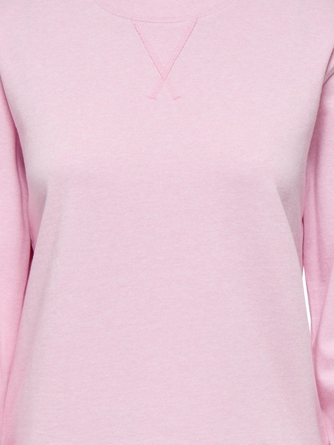 Женский розовый свитшот Only артикул 15353417 Chalk Pink FW2025 Фото ракурс 3 - Женский розовый свитшот Only артикул 15353417 Chalk Pink FW2025