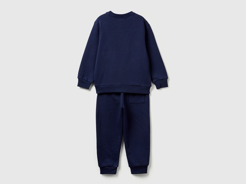 Фото ракурс 2 - Синий комплект одежды Benetton для мальчиков артикул 3J68GK00S.P 252 25A