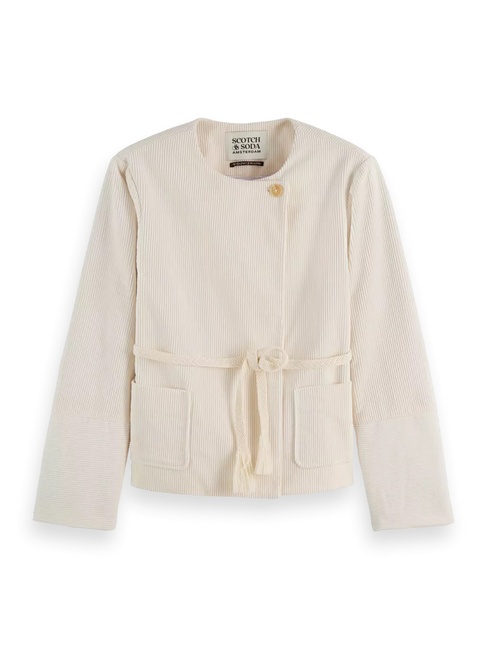 Фото ракурс 3 - Женская бежевая куртка SCOTCH & SODA артикул U9G00994T U137 FW2025