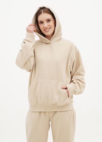 Фото ракурс 1 - Жіноче бежевe худі EQUILIBRI артикул FS FL Hoody Beige FW2024