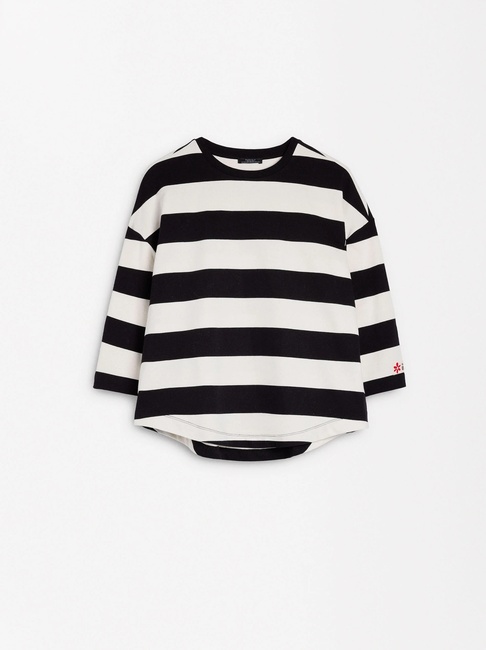 Женская белая блузка Parfois артикул 230553 _WT SS2025 Фото ракурс 5 - Женская белая блузка Parfois артикул 230553 _WT SS2025