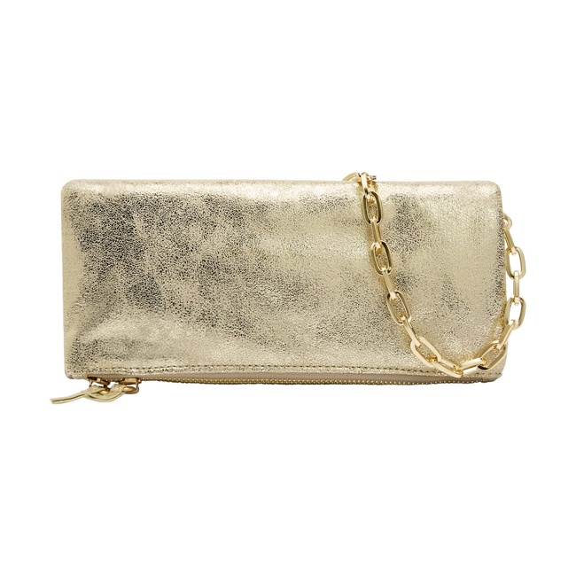 Женская золотая сумка Parfois артикул 240393 _GD FW2025 Фото ракурс 1 - Женская золотая сумка Parfois артикул 240393 _GD FW2025
