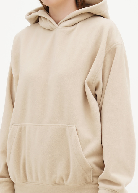 Фото ракурс 3 - Жіноче бежевe худі EQUILIBRI  артикул FS FL Hoody Beige FW2024