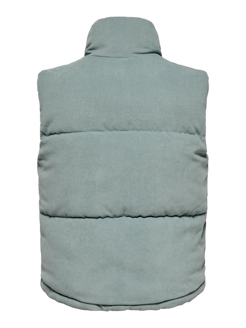 Женский серый жилет Only артикул 15340233 Abyss FW2025 Фото ракурс 5 - Женский серый жилет Only артикул 15340233 Abyss FW2025