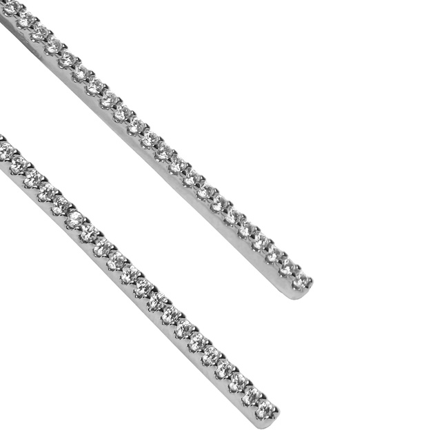 Женские серебряные серьги Parfois артикул 237878 _SV FW2025 Фото ракурс 2 - Женские серебряные серьги Parfois артикул 237878 _SV FW2025