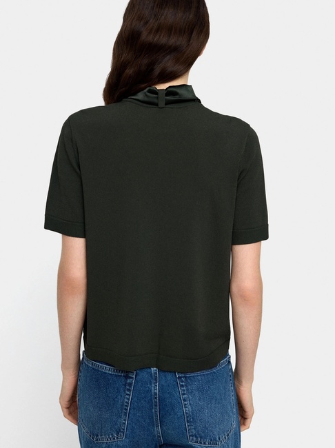 Фото ракурс 2 - Жіноча зелена блузка Parfois артикул 240317 _KK FW2025