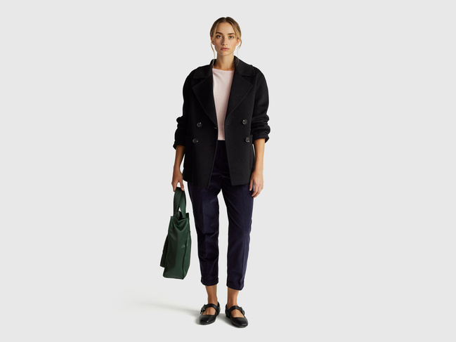 Фото ракурс 7 - Жіночий рожевий светр Benetton артикул 1035D1P17 69H 25A