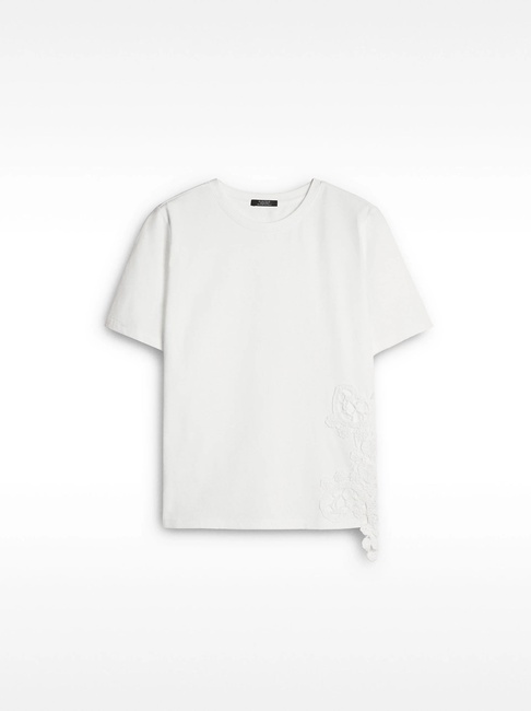 Жіноча біла футболка Parfois артикул 233639 _WT FW2025 Фото ракурс 4 - Жіноча біла футболка Parfois артикул 233639 _WT FW2025