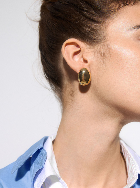 Фото ракурс 4 - Жіночі золоті сережки Parfois артикул 230098 _GD SS2025