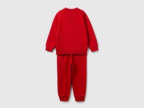 Фото ракурс 2 - Красный комплект одежды Benetton для мальчиков артикул 3J68GK00S.P 29M 25A