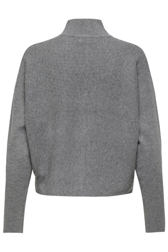 Фото ракурс 2 - Жіночий сірий джемпер Only артикул 15351898 Medium Grey Melange FW2025