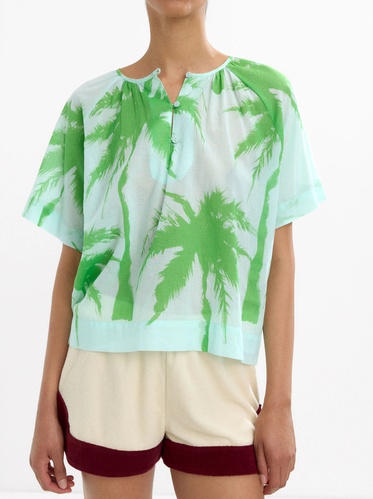 Фото ракурс 1 - Жіноча зелена сорочка Parfois артикул 234748 _BL FW2025