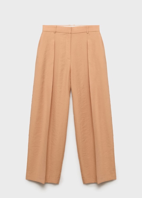 Фото ракурс 3 - Жіночі бежеві брюки Mango артикул 87007723 80 8 season