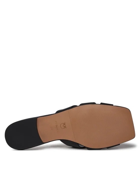 Фото ракурс 6 - Женские черные босоножки Pinko артикул SD0313-P003 Z99 SS2025