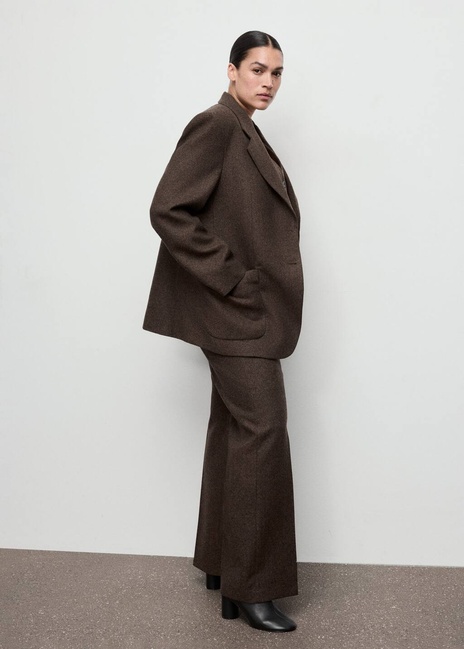 Жіночі коричневі брюки Mango артикул 17017914 30 1 season Фото ракурс 5 - Жіночі коричневі брюки Mango артикул 17017914 30 1 season