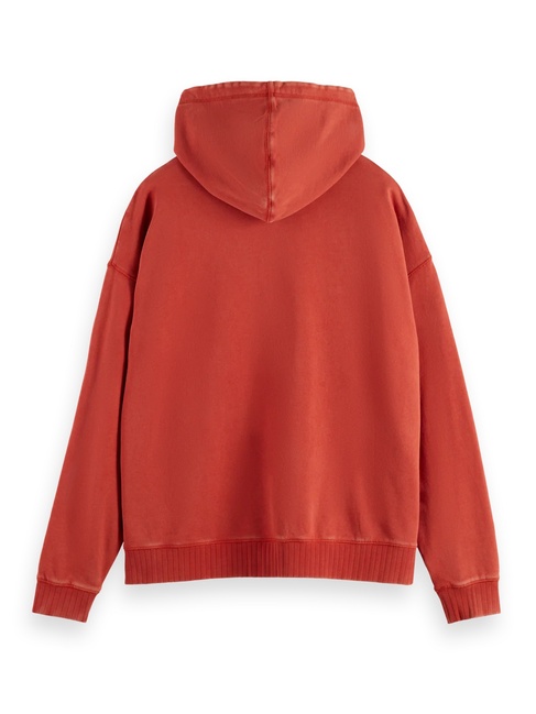 Фото ракурс 5 - Чоловіче червонe худі SCOTCH & SODA артикул 181283 610 FW2025