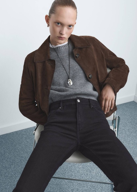 Жіночі чорні джинси Mango артикул 27021192 TN 2 season Фото ракурс 4 - Жіночі чорні джинси Mango артикул 27021192 TN 2 season