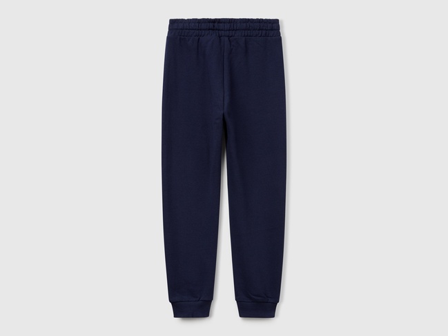 Сині штани для дівчаток Benetton артикул 3J68CF02H.G 252 25A Фото ракурс 2 - Сині штани для дівчаток Benetton артикул 3J68CF02H.G 252 25A