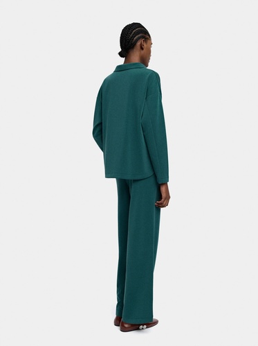 Фото ракурс 2 - Жіночі зелені штани Parfois артикул 239502 _GN FW2025