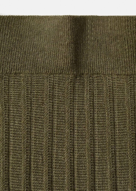 Женская хаки юбка Mango артикул 17067791 37 1 season Фото ракурс 6 - Женская хаки юбка Mango артикул 17067791 37 1 season