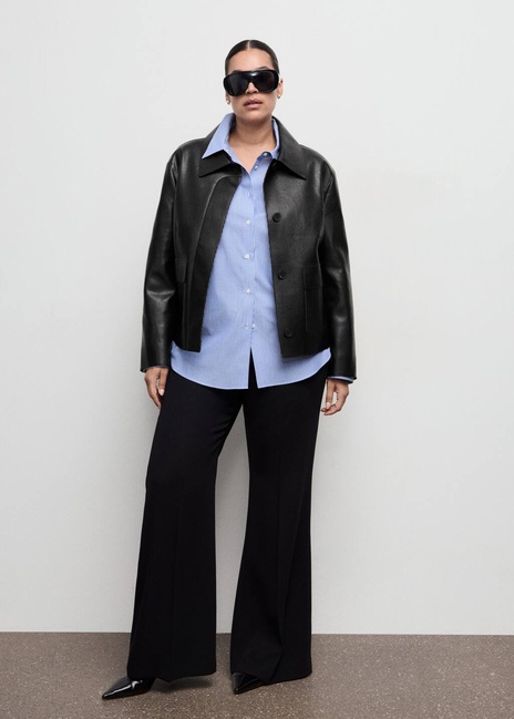 Женская черная куртка Mango артикул 27091189 99 2 season Фото ракурс 5 - Женская черная куртка Mango артикул 27091189 99 2 season