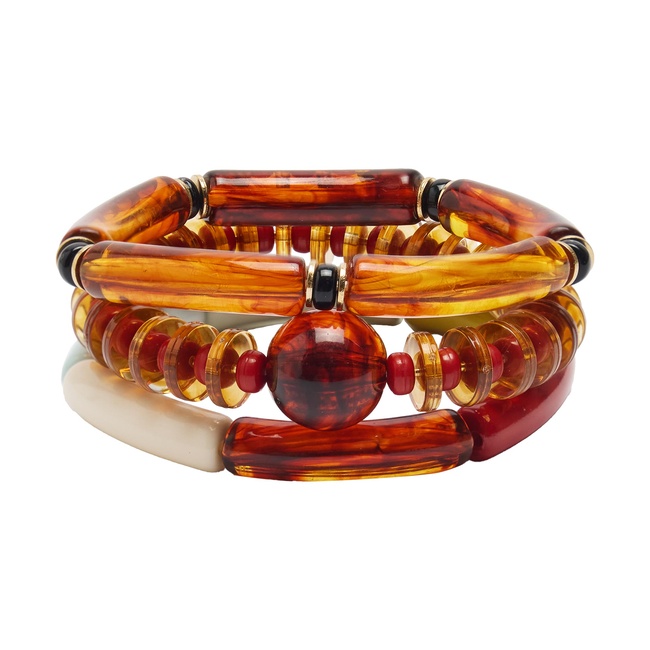 Женский коричневый браслет Parfois артикул 239890 _HM FW2025 Фото ракурс 1 - Женский коричневый браслет Parfois артикул 239890 _HM FW2025