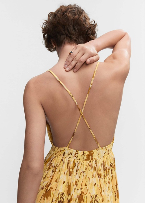 Фото ракурс 3 - Женский желтый сарафан Mango артикул 47038642 12 4 season
