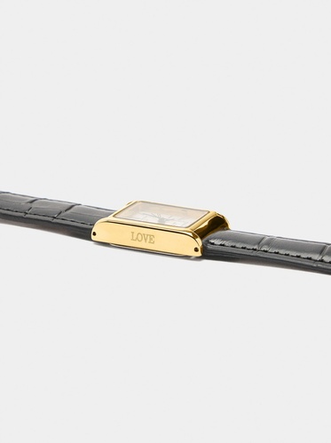 Фото ракурс 2 - Женские черные часы Parfois артикул 241316 _BK FW2025