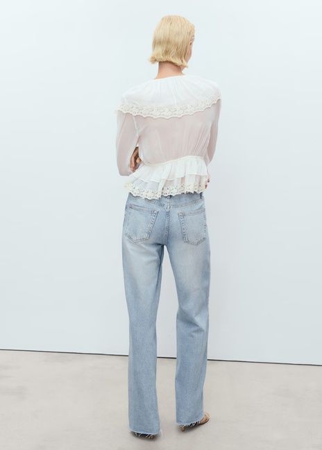 Жіночі сині джинси Mango артикул 17001207 TM 1 season Фото ракурс 2 - Жіночі сині джинси Mango артикул 17001207 TM 1 season