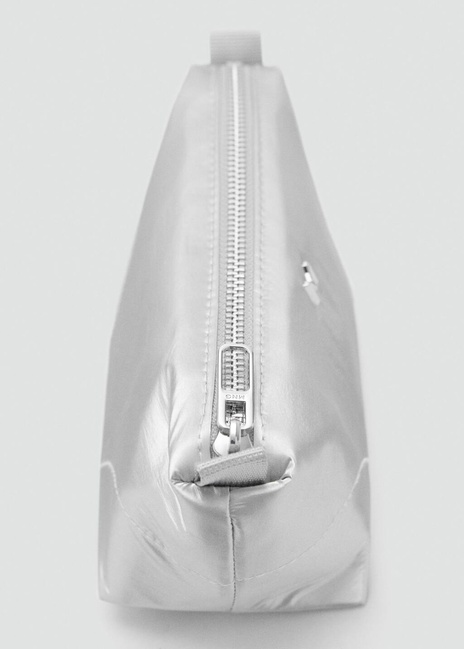 Фото ракурс 3 - Женская серебряная косметичка Mango артикул 87063285 PL 8 season