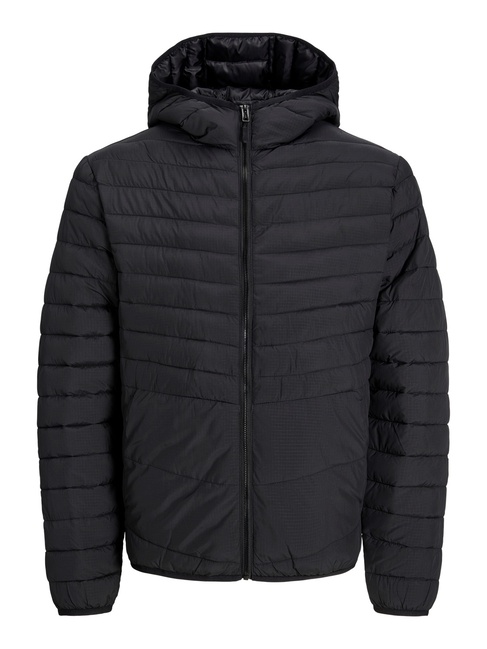 Фото ракурс 3 - Мужская чёрная куртка Jack & Jones  артикул 12256983 Black FW2024