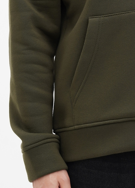 Фото ракурс 4 - Мужское хаки худи EQUILIBRI артикул M OD Hoody Fleece Zip Khaki FW2023