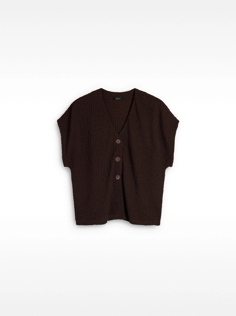 Жіноча коричнева блузка Parfois артикул 236799 _BN FW2025 Фото ракурс 4 - Жіноча коричнева блузка Parfois артикул 236799 _BN FW2025