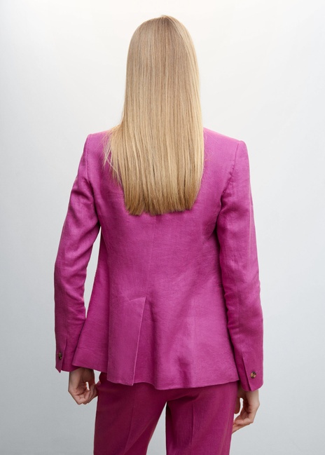 Фото ракурс 2 - Женский фиолетовый пиджак Mango артикул 47077105 65 4 season