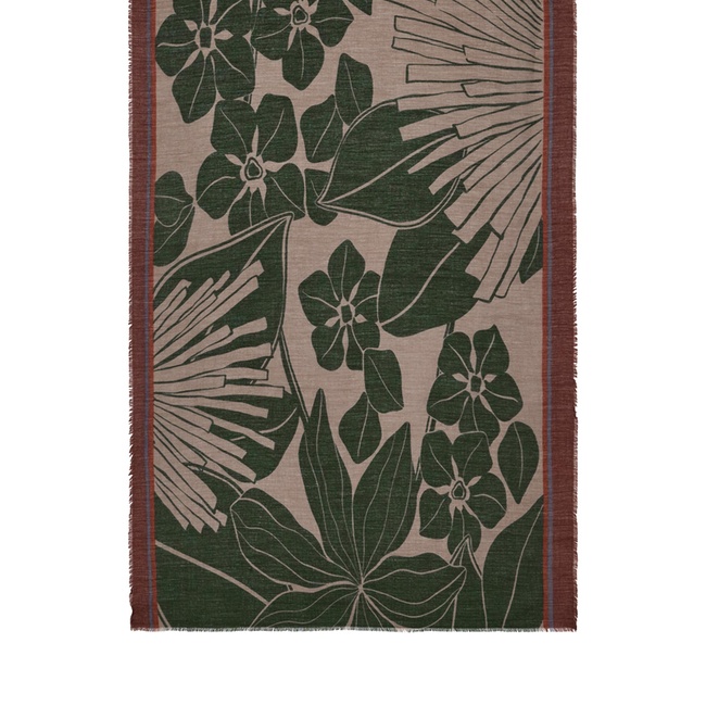 Фото ракурс 3 - Жіночий зелений шарф Parfois артикул 241383 _GN FW2025